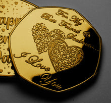 Load image into Gallery viewer, Best Friend and Soulmate - Happy Valentine's Day - 24ct Gold