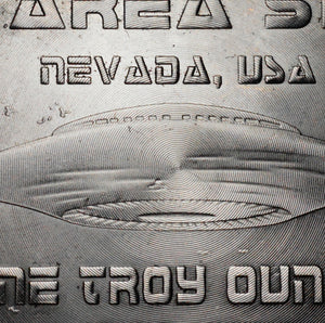 .999 Titanium Round - 1 Troy Ounce (31.1g) - AREA 51, ALIEN