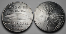 Load image into Gallery viewer, .999 Titanium Round - 1 Troy Ounce (31.1g) - AREA 51, ALIEN