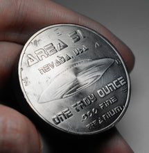 Load image into Gallery viewer, .999 Titanium Round - 1 Troy Ounce (31.1g) - AREA 51, ALIEN