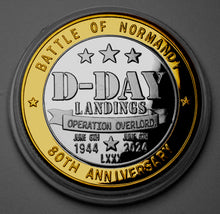 Load image into Gallery viewer, D-Day Landings 80th Anniversary - Dual Metal Silver & 24ct Gold