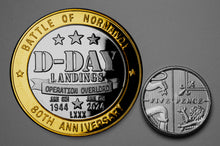 Load image into Gallery viewer, D-Day Landings 80th Anniversary - Dual Metal Silver & 24ct Gold