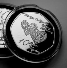 Load image into Gallery viewer, On Your 10th Wedding Anniversary (Days, Hours, Minutes etc) - Silver