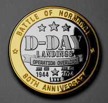 Load image into Gallery viewer, D-Day Landings 80th Anniversary - Dual Metal Silver & 24ct Gold