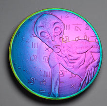 Load image into Gallery viewer, .999 Titanium Round - 1 Troy Ounce (31.1g) - AREA 51, ALIEN -IRIDESCENT