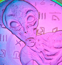 Load image into Gallery viewer, .999 Titanium Round - 1 Troy Ounce (31.1g) - AREA 51, ALIEN -IRIDESCENT