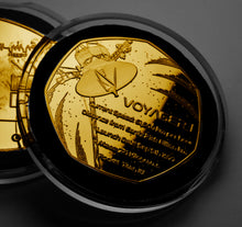 Load image into Gallery viewer, Voyager 1 Space Probe - 24ct Gold
