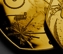 Load image into Gallery viewer, Voyager 1 Space Probe - 24ct Gold