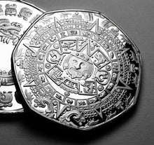 Load image into Gallery viewer, Aztec/Mayan Calendar - Silver