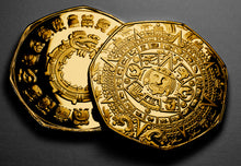 Load image into Gallery viewer, Aztec/Mayan Calendar - 24ct Gold