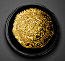 Load image into Gallery viewer, Aztec/Mayan Calendar - 24ct Gold
