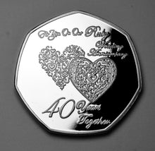 Load image into Gallery viewer, On Our 40th Wedding Anniversary (poem) - Silver