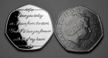 Load image into Gallery viewer, On Our 40th Wedding Anniversary (poem) - Silver with Diamante