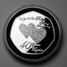 Load image into Gallery viewer, On Our 40th Wedding Anniversary (poem) - Silver
