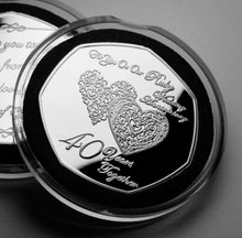 Load image into Gallery viewer, On Our 40th Wedding Anniversary (poem) - Silver
