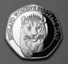 Load image into Gallery viewer, Women's Football LIONESSES Dual Date 2022 2023 - Silver in Presentation Case