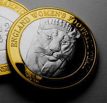 Load image into Gallery viewer, England Womens Football - Dual Metal Silver & 24ct Gold