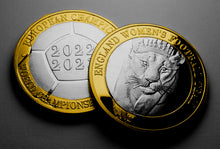 Load image into Gallery viewer, England Womens Football - Dual Metal Silver & 24ct Gold