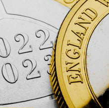 Load image into Gallery viewer, England Womens Football - Dual Metal Silver & 24ct Gold