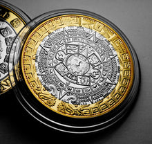 Load image into Gallery viewer, Aztec/Mayan Calendar - Dual Metal