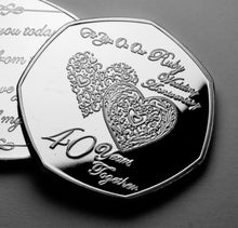 Load image into Gallery viewer, On Our 40th Wedding Anniversary (poem) - Silver