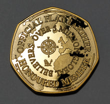 Load image into Gallery viewer, Official Flat Earther - 24ct Gold