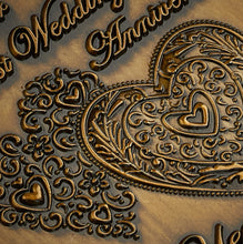 Load image into Gallery viewer, On Our First Wedding Anniversary Medal - Antique Gold