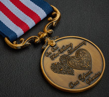 Load image into Gallery viewer, On Our First Wedding Anniversary Medal - Antique Gold