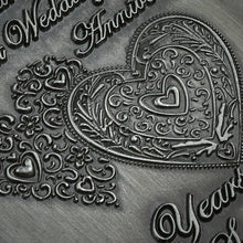 Load image into Gallery viewer, On Your First Wedding Anniversary Medal - Antique Silver