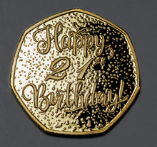 Load image into Gallery viewer, 21st Birthday 'Champagne Sparkles' - 24ct Gold
