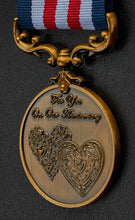 Load image into Gallery viewer, On Our 5th Wooden Wedding Anniversary Medal in Case - Antique Gold