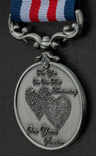 Load image into Gallery viewer, On Our First Anniversary Medal - Antique Silver