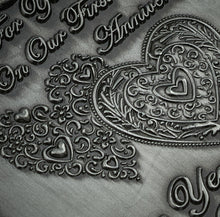 Load image into Gallery viewer, On Our First Anniversary Medal - Antique Silver