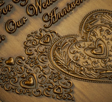 Load image into Gallery viewer, On Our Wedding Anniversary Medal - Antique Gold