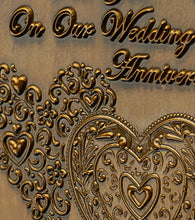 Load image into Gallery viewer, On Our Wedding Anniversary Medal - Antique Gold