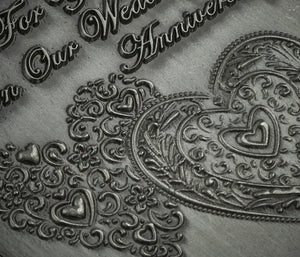 On Our Wedding Anniversary Medal - Antique Silver