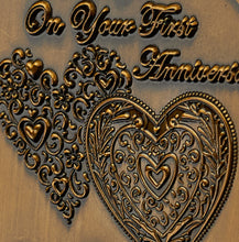 Load image into Gallery viewer, On Your First Anniversary Medal - Antique Gold