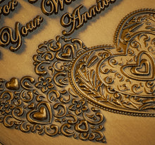 Load image into Gallery viewer, On Your Wedding Anniversary Medal - Antique Gold