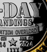 Load image into Gallery viewer, D-Day Landings 80th Anniversary - Dual Metal Silver & 24ct Gold