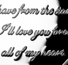 Load image into Gallery viewer, On Our 40th Wedding Anniversary (poem) - Silver with Diamante