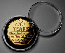 Load image into Gallery viewer, On Your 60th Wedding Anniversary - 24ct Gold with Diamante