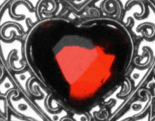 Load image into Gallery viewer, On Our First Wedding Anniversary - Red Diamante - Silver