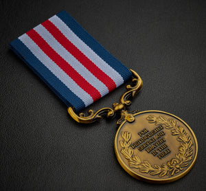 On Our 10th (Tin) Wedding Anniversary Medal - Antique Gold