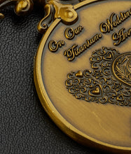 Load image into Gallery viewer, On Our 10th (Titanium) Wedding Anniversary Medal - Antique Gold