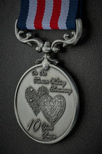 Load image into Gallery viewer, On Our 10th (Titanium) Wedding Anniversary Medal - Antique Silver