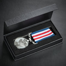 Load image into Gallery viewer, On Our 10th (Titanium) Wedding Anniversary Medal in Case - Antique Silver