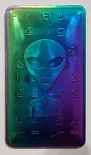 Load image into Gallery viewer, 1 Troy Ounce (32g) Iridescent Titanium Bullion Bar. AREA 51. Alien???. Extremely Rare!!