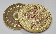 Load image into Gallery viewer, Aztec Calendar 40mm Coin 30g. 24ct Gold