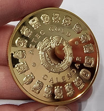 Load image into Gallery viewer, Aztec Calendar 40mm Coin 30g. 24ct Gold