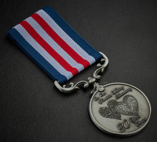 Load image into Gallery viewer, On Our 20th Porcelain Wedding Anniversary Medal - Antique Silver